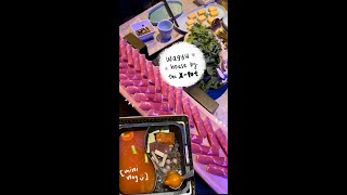 FANCY hot pot experience (wagyu house by X Pot) 🥩 #shorts