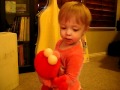 Samantha With Her I Love You Elmo Dec 2011
