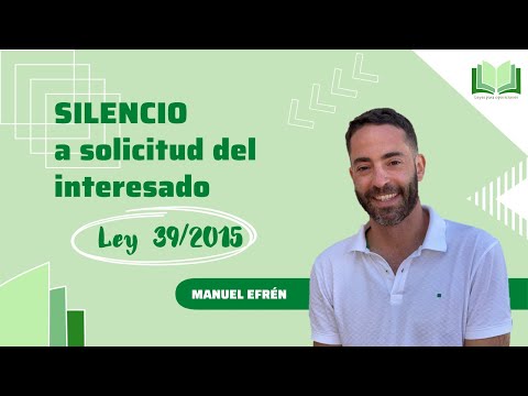 Silencio a solicitud Ley 39