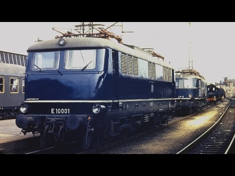 Nürnberg Hbf 1974  -  Altbau E 10.0,  E 18,  E 19