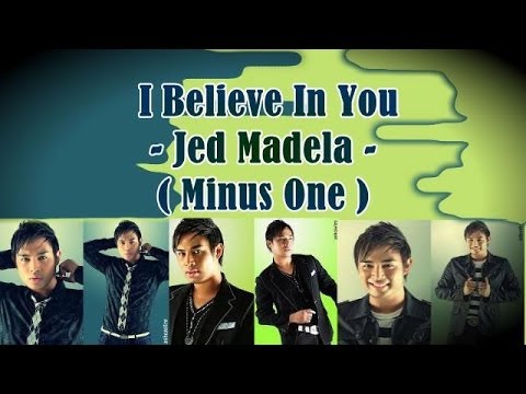 My Nose One - I Believe In You - in the style of Jed Madela