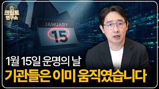 1월 15일, 코인의 운명이 바뀝니다. '이 숫자'에 주목하세요ㅣ박작가의 크립토 연구소