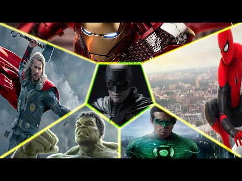 Superman vs Spiderman - Ironman vs Batman - Thor vs Green Lantern - Marvel Animated Battle
