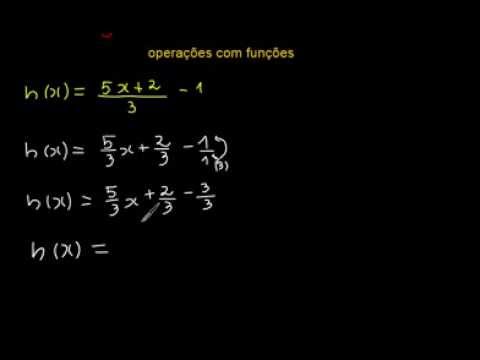 operações com  funções - 1