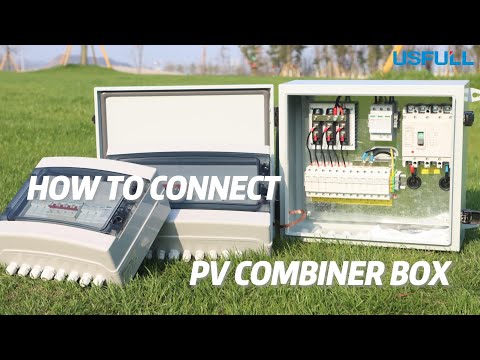 USFULL PV combiner box how to connect