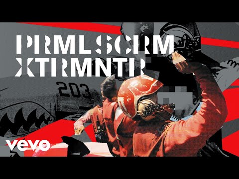 T-shirt Primal Scream XTRMNTR - Manches Courtes, Coton, Noir, Homme, Music Factory