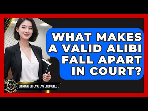 What Makes A Valid Alibi Fall Apart In Court? - Criminal Defense Law Uncovered