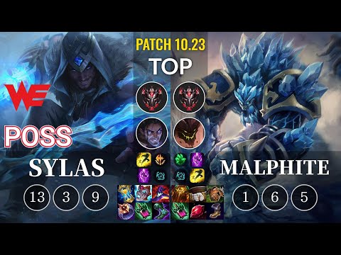 WE Poss Sylas vs Malphite Top - KR Patch 10.23