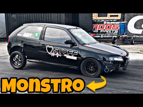 GOL TURBO DE MAIS DE 100 MIL FAZENDO 6 SEGUNDOS NA PISTA DO RACE VALLEY