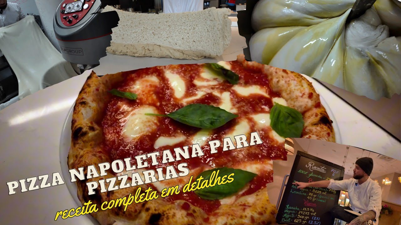 Receita pizza napolitana para pizzarias - Todos os segredos revelados em detalhes - 30% Biga / 70%💧