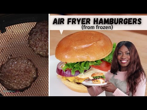 How to make Frozen Hamburger Patties in the Air Fryer (NO THAW!)