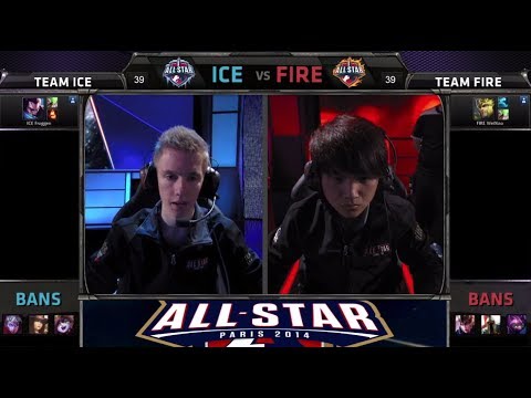 Froggen Yasuo vs WeiXiao Jarvan IV super 1 v 1 | Team Ice vs Team Fire | All-star Paris 2014