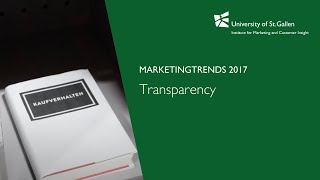 12. Transparency – Institut für Marketing und Customer Insight