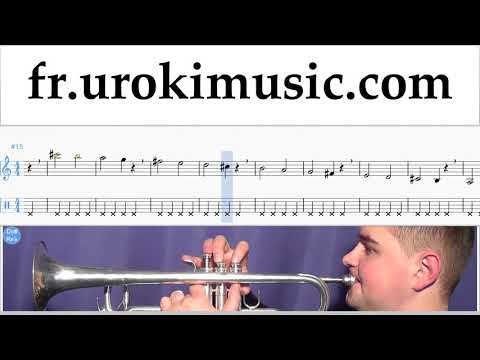 Cours de Trompette Shakira - Me Enamoré Tuto Partitions Partie#1 um-i829