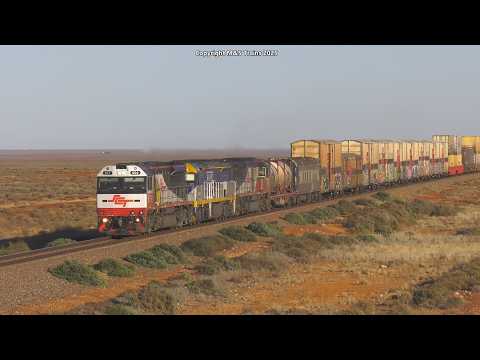 AUSTRALIA'S REMOTE OUTBACK RAILWAY - Freight Trains and Old Towns of the Trans Australian Railway