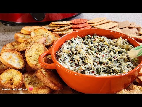 Easiest Crockpot Spinach and Artichoke Dip // New Year’s Eve or Game Day ❤️