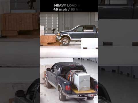 F-150 Heavy Load Crash Test &ndash; Watch the Cargo Fly