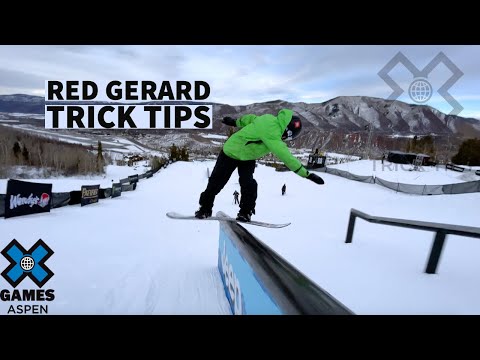 RED GERARD: Frontside Boardslide Trick Tip | X Games Aspen 2021