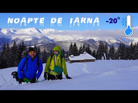 Winter night at the sheepfold - refugees due to snow | -20° (Iezer-Păpuşa Massif)