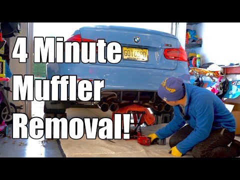 V82: DIY Dinan Muffler install on an F80 BMW M3 with Active Autowerke Midpipe (F82 M4)