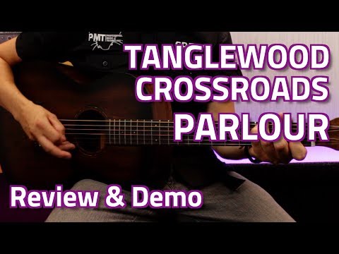 Tanglewood TWCR-P Crossroads Mahogany Parlor with Techwood Fretboard 2016 - Present - Whiskey Barrel Burst Satin image 3