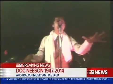 Breaking News of Doc Neeson's Death - 7 and 9 News
