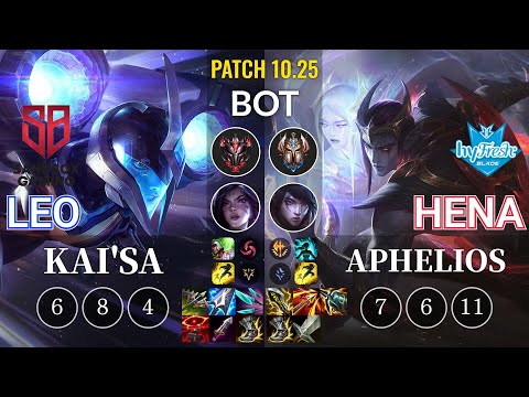 SB Leo Kai'Sa vs hyF Hena Aphelios Bot - KR Patch 10.25