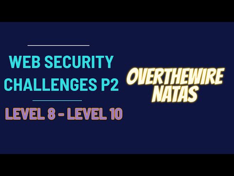 Web Security CTF Challenges Part 2 | OverTheWire Natas Level 8-9-10