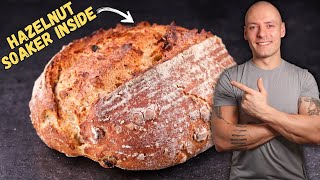 How to Make a Crusty Hazelnut & Raisin Bread with a Soaker