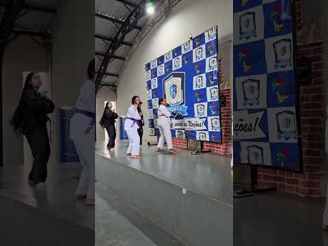 Taekwondo indiara-goias, apresentação 2026 na escola Municipal Elizabeth