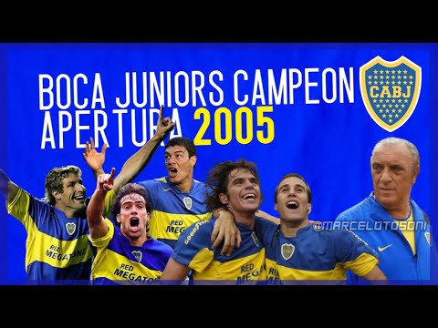 BOCA CAMPEON APERTURA 2005: El equipo de memoria del Coco Basile celebra en el año de su Xentenario