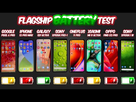 Pixel 6 Pro vs iPhone 13 Pro Max / Xperia PRO-I / S21 Ultra / Mi 11 Ultra - BATTERY DRAIN TEST!