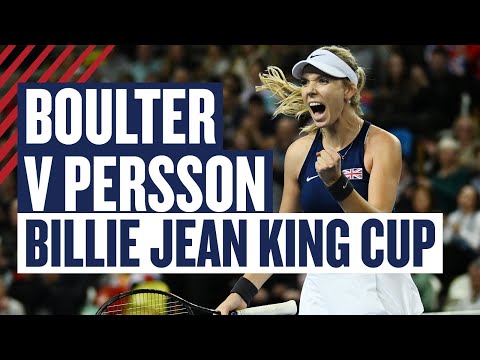 Highlights - Boulter v Rinaldo Persson - GB v Sweden - Billie Jean King Cup 2023 | LTA