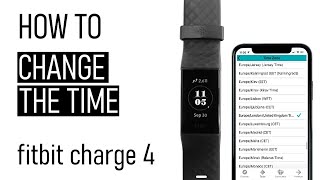 How To Change The Time On The Fitbit Charge 4 | EASY STEP BY STEP TUTORIAL