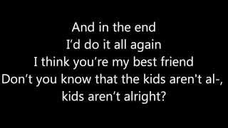 Fall Out Boy ~ The Kids Aren&#39;t Alright Lyrics