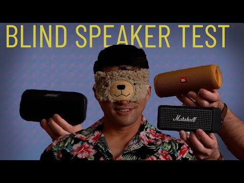 BLIND BLUETOOTH SPEAKER TEST - Marshall Emberton VS Bose Soundlink Flex VS JBL Flip 5