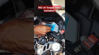 Yamaha R15 v4 Temper Glass Instlation Modification #r15v4