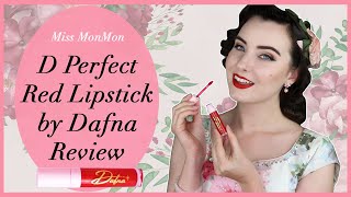 D Perfect Red Lipstick by Dafna review - with Miss MonMon