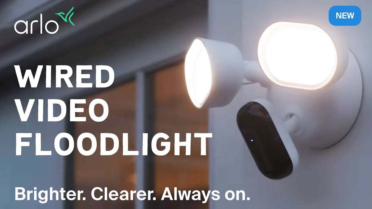 New Smart Wired Video Floodlight | Protect Your Home with the Best Outdoor Security Camera