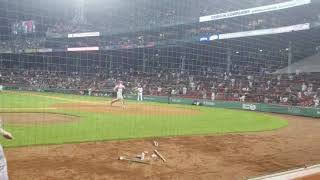 2021年5月14日ボストン・フェンウェイパーク。大谷翔平、驚愕のグリーンモンスター越え弾を放った試合。ボストン在住の瀧波さん提供。