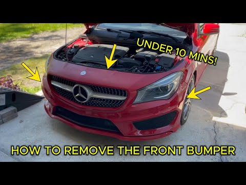 HOW TO REMOVE THE FRONT BUMPER ON A MERCEDES CLA (2013-2019)
