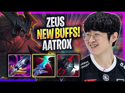 ZEUS TRIES AATROX WITH NEW BUFFS! - T1 Zeus Plays Aatrox TOP vs Rammus! | Season 2023