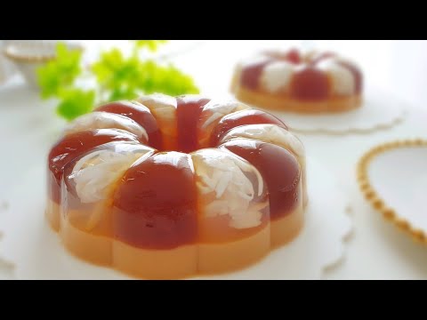 美丽的椰子燕菜果冻蛋糕 ❤ Beautiful Coconut Jelly Cake #littleduckkitchen