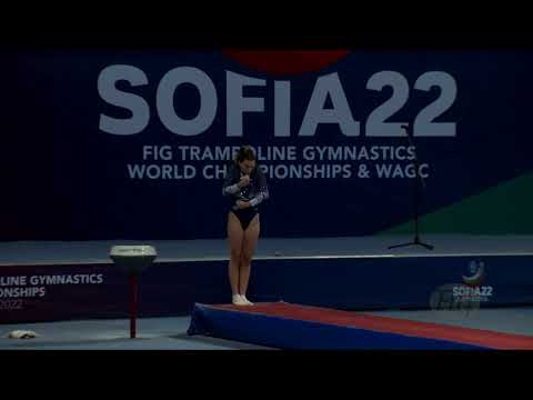 KOPANELI Eleni (GRE) W - 2022 Trampoline Worlds, Sofia (BUL) - Q Tumbling Exercise 2