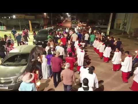 Procissão dos Barquinhos na cidade de Araguaiana MT em homenagem a Santa Nossa Senhora da Piedade.