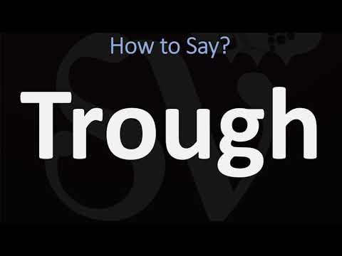 Part of a video titled How to Pronounce Trough? (2 WAYS!) British Vs US ... - YouTube