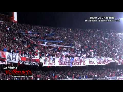 "Soy de River porque el mundo me hizo asi" Barra: Los Borrachos del Tablón • Club: River Plate