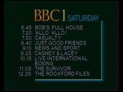 BBC1 | Closedown | 1987