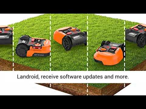 WORX WR143 Landroid M 20V PowerShare Robotic Lawn Mower with GPS Module Included