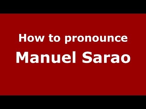 How to pronounce Manuel Sarao (Italian/Italy)  - PronounceNames.com